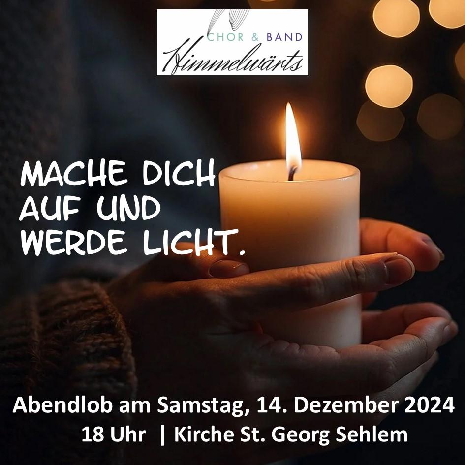 Plakat zum Abendlob Mache dich auf und werde Licht