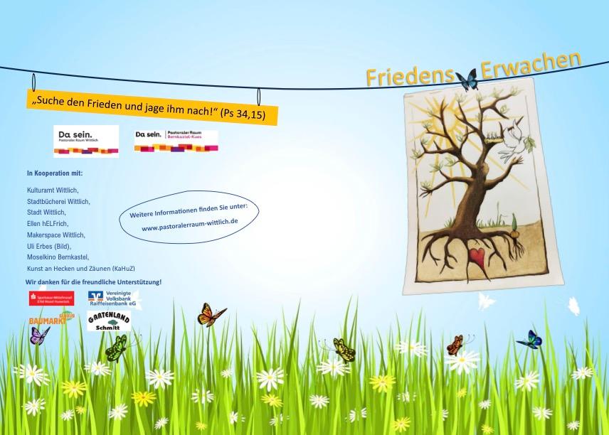 Plakat Friedens-Erwachen - Suche den Frieden und jage ihm nach (Ps 34,15) _ mit einem Klick auf das Bild zu den Veranstaltungen